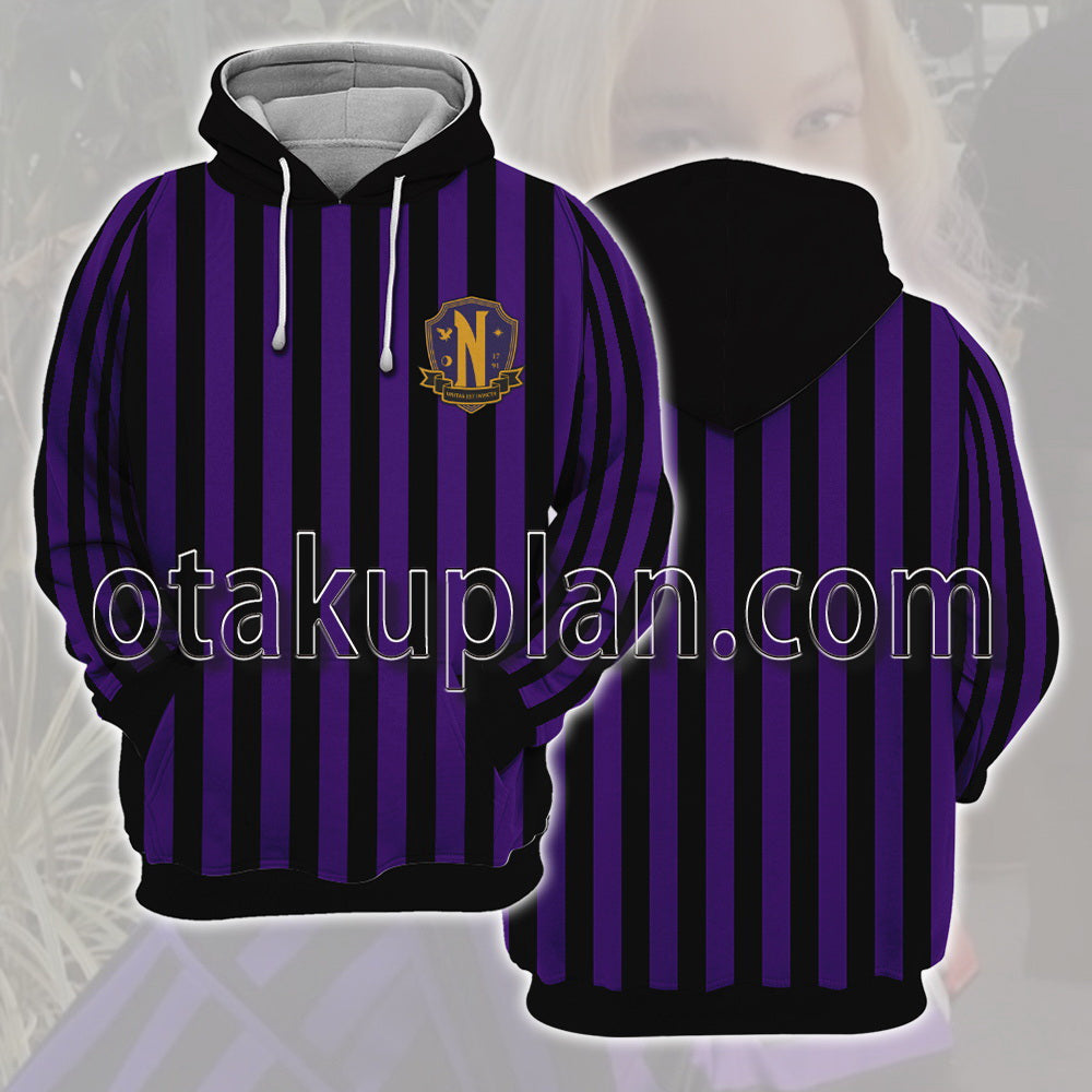 The Addams Family 2022 Wednesday Nevermore Academy School Uniform Cosplay Hoodie