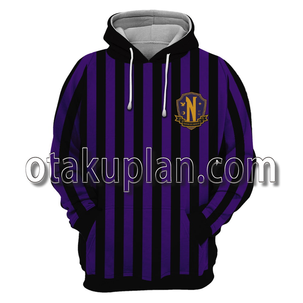 The Addams Family 2022 Wednesday Nevermore Academy School Uniform Cosplay Hoodie