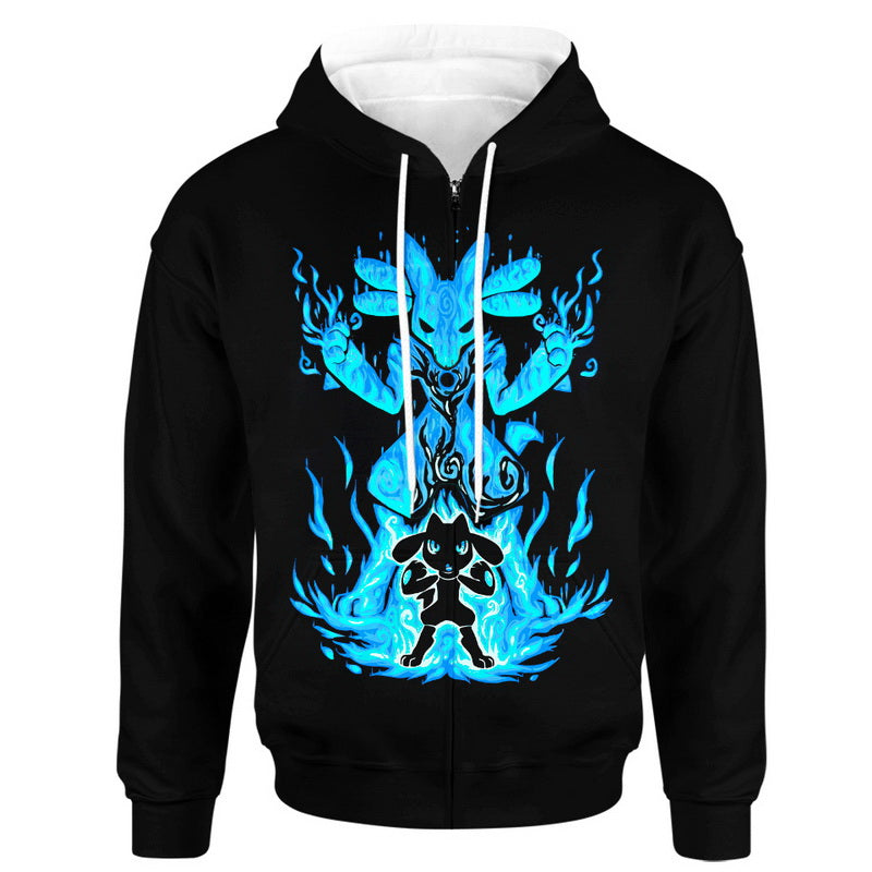The Aura Within Lucario Riolu Hoodie / T-Shirt