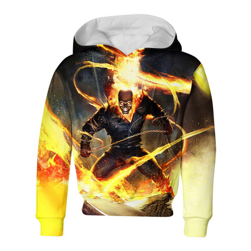 The Flaming-Skulled Ghost Rider Hoodie / T-Shirt