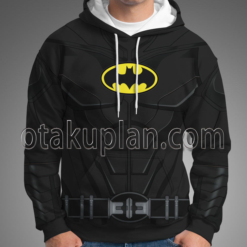 The Flash 2023 Batman 1989 Battle Suit Cosplay Hoodie
