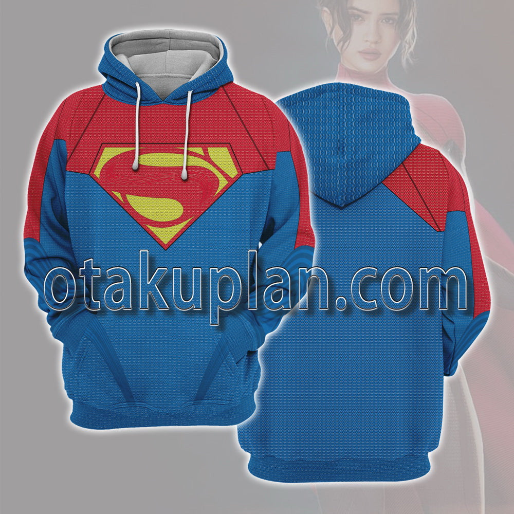 The Flash 2023 Super girl Kara Zor-El Battle Suit Cosplay Hoodie
