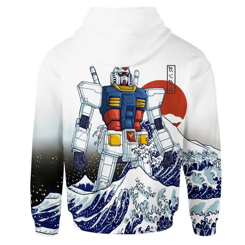 The Great Wave off Kanagawa Gundam Hoodie / T-Shirt