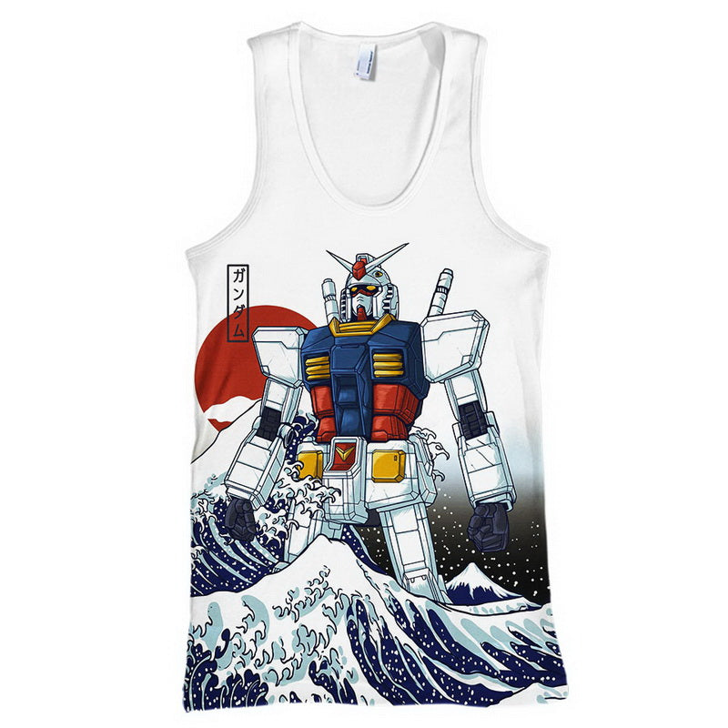 The Great Wave off Kanagawa Gundam Hoodie / T-Shirt