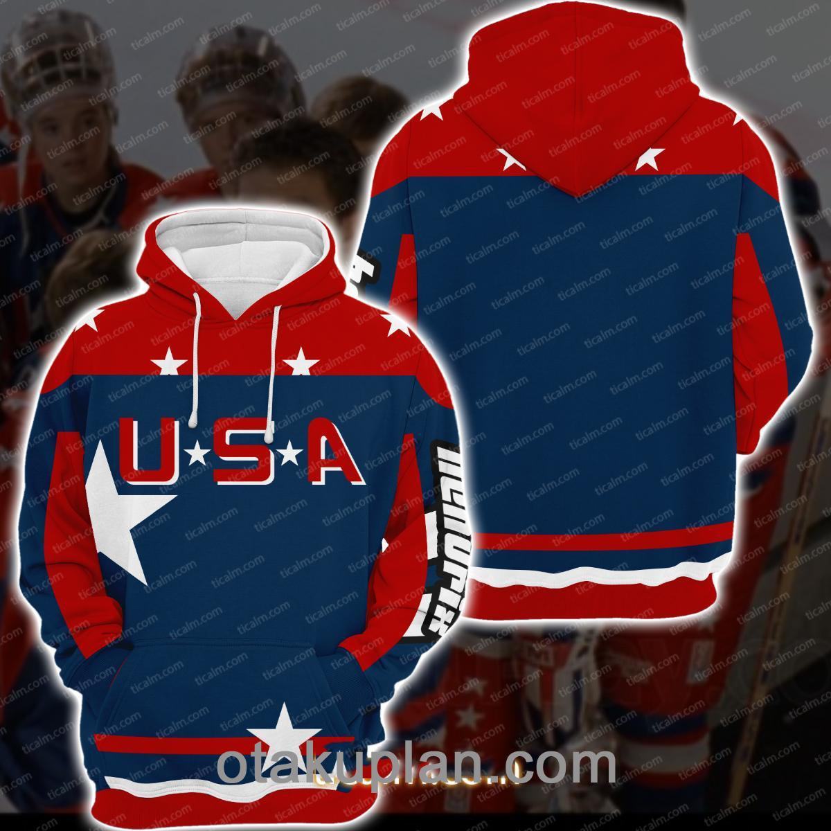 The Mighty Ducks USA Pullover Hoodie