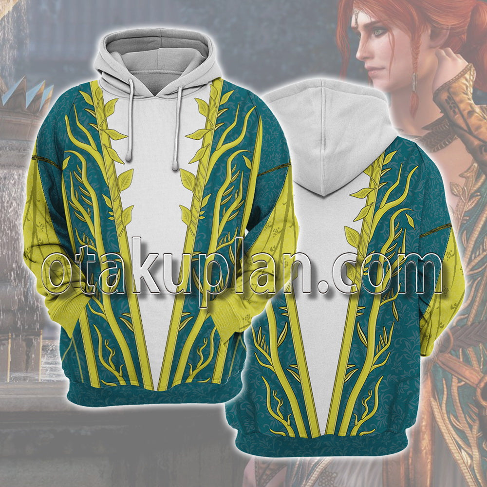 The Witcher Triss Merigold The Witcher 3 Evening Dress Cosplay Hoodie