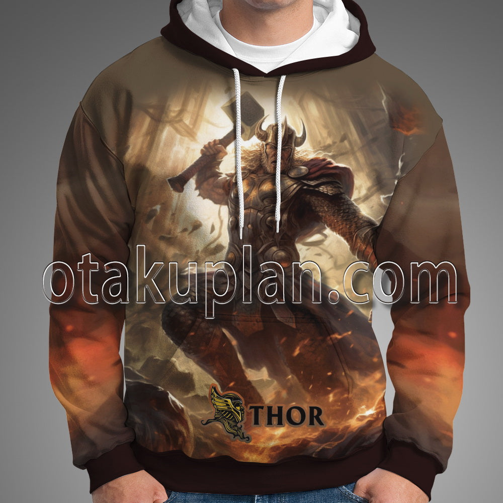 Thor Odinson Battle Scene Hoodie
