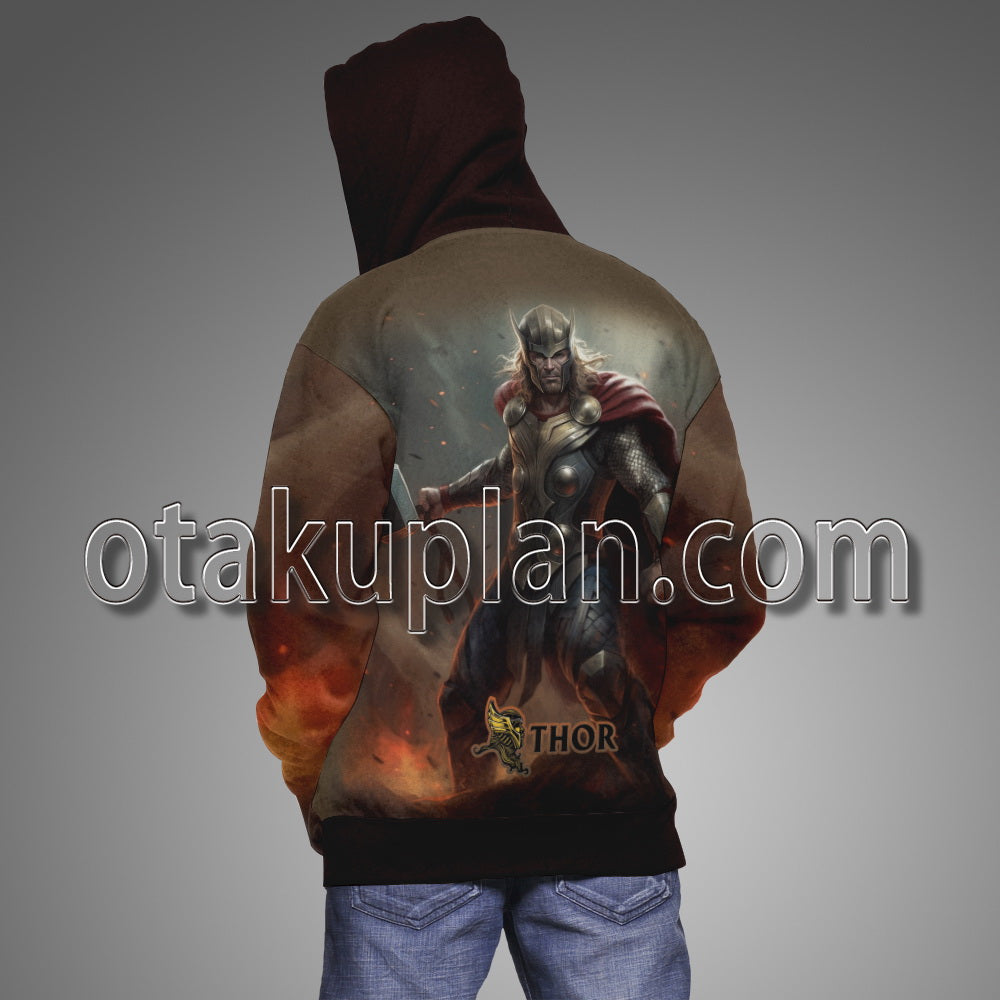 Thor Odinson Battle Scene Hoodie