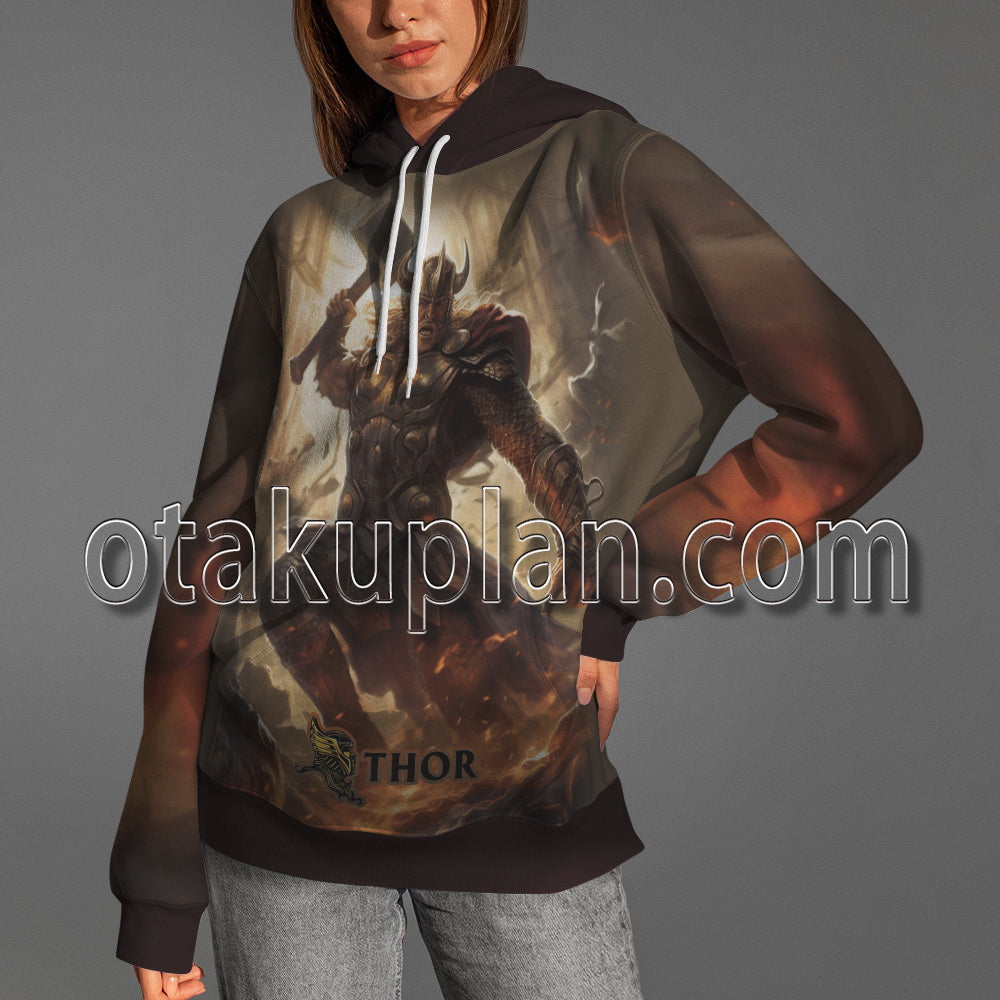 Thor Odinson Battle Scene Hoodie