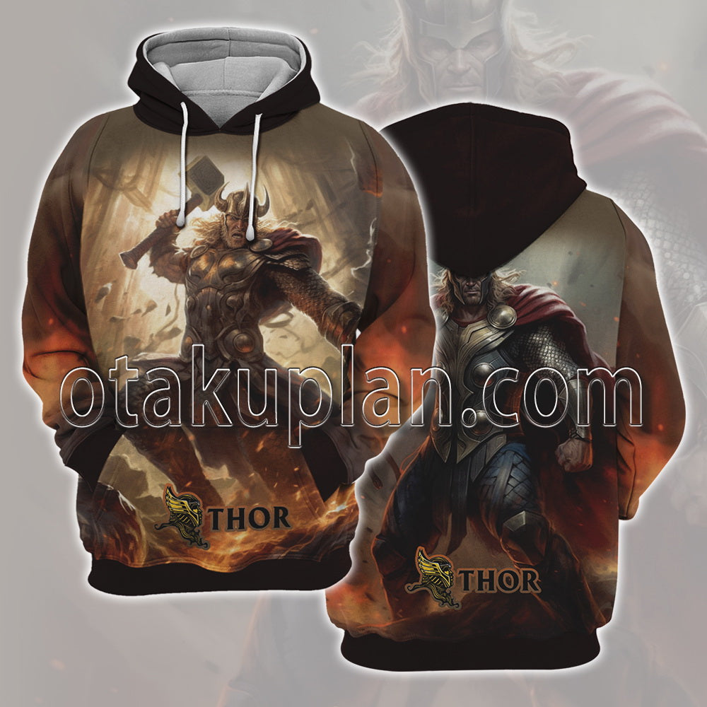 Thor Odinson Battle Scene Hoodie