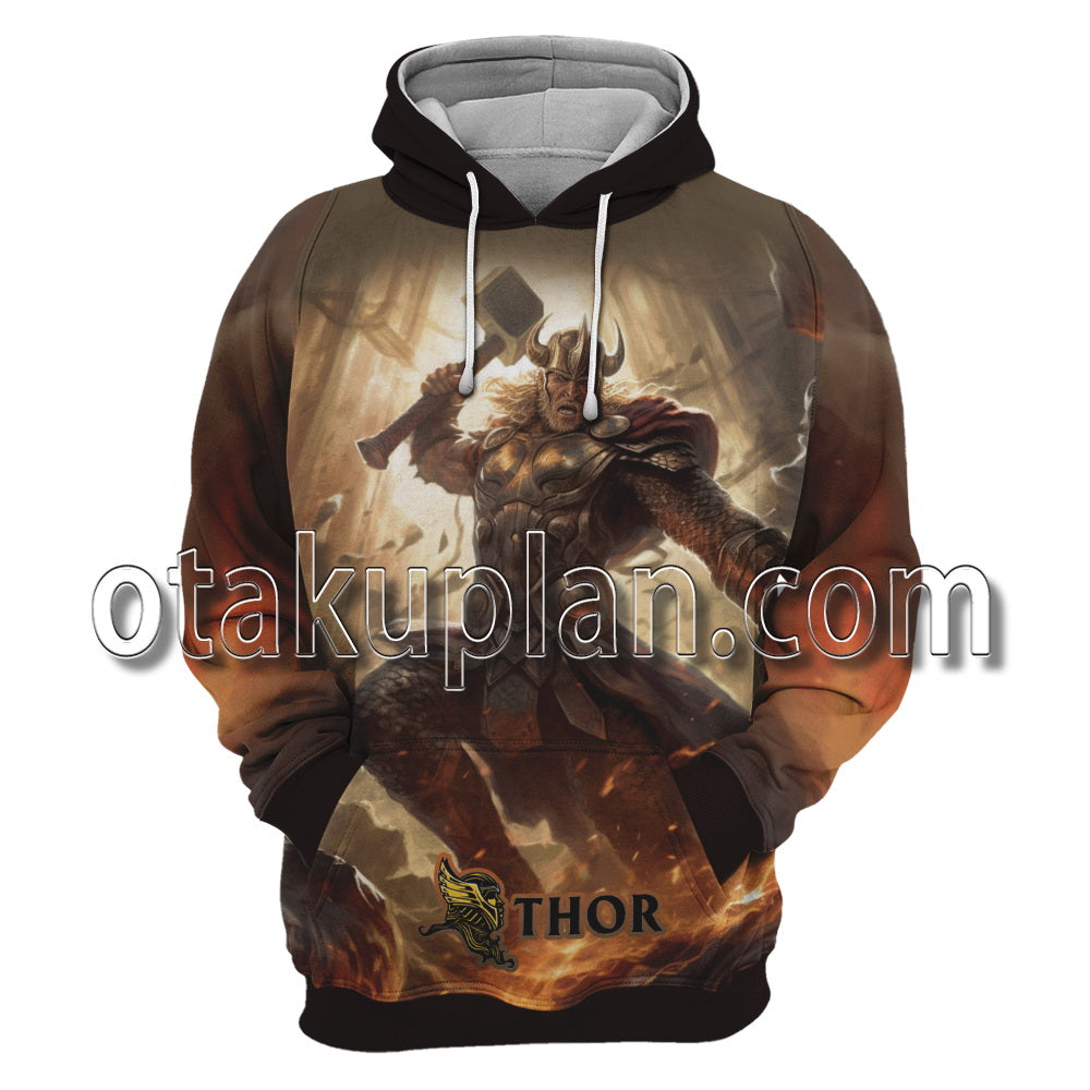 Thor Odinson Battle Scene Hoodie