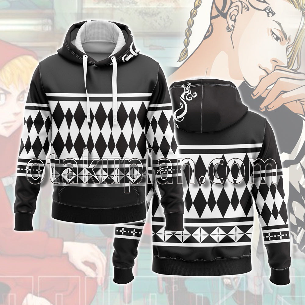 Tokyo Revengers Ryuuguuji Ken Pattern shirt Cosplay Hoodie