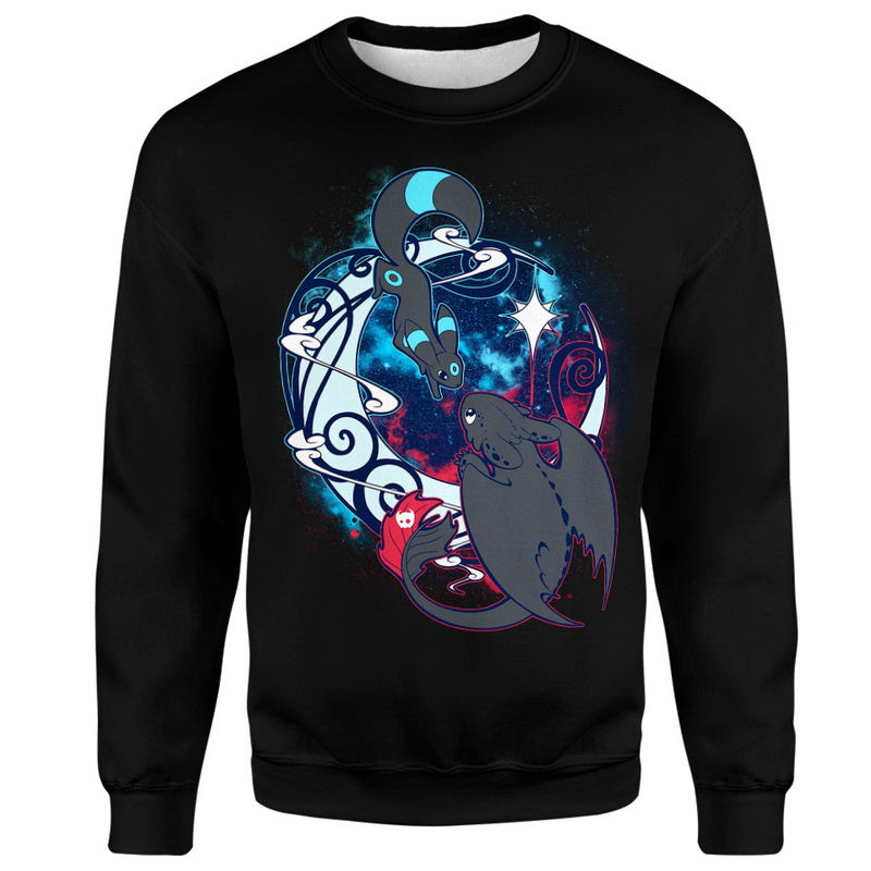 Toothless and Umbreon Hoodie / T-Shirt