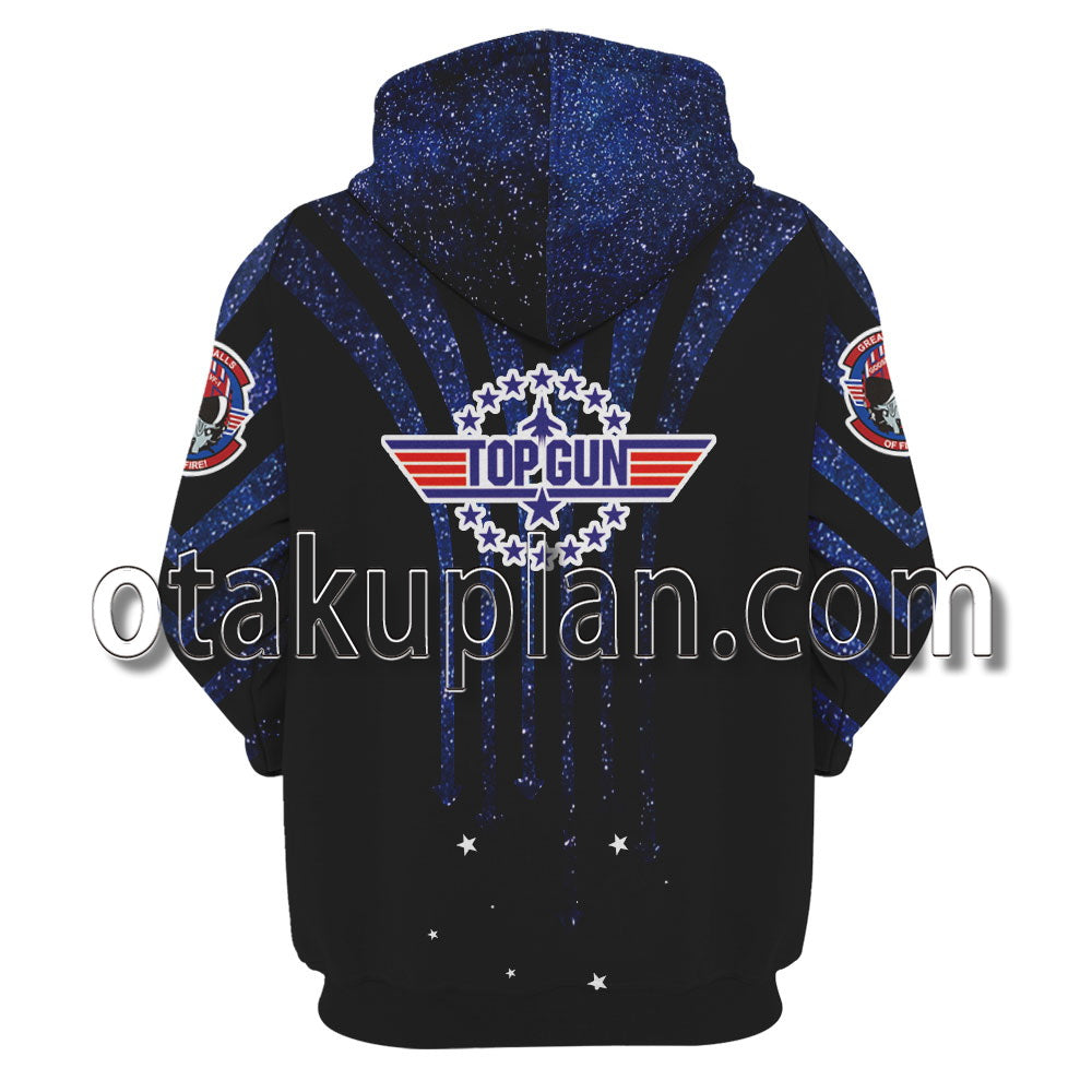 Top Gun Starry Sky Pattern Hoodie