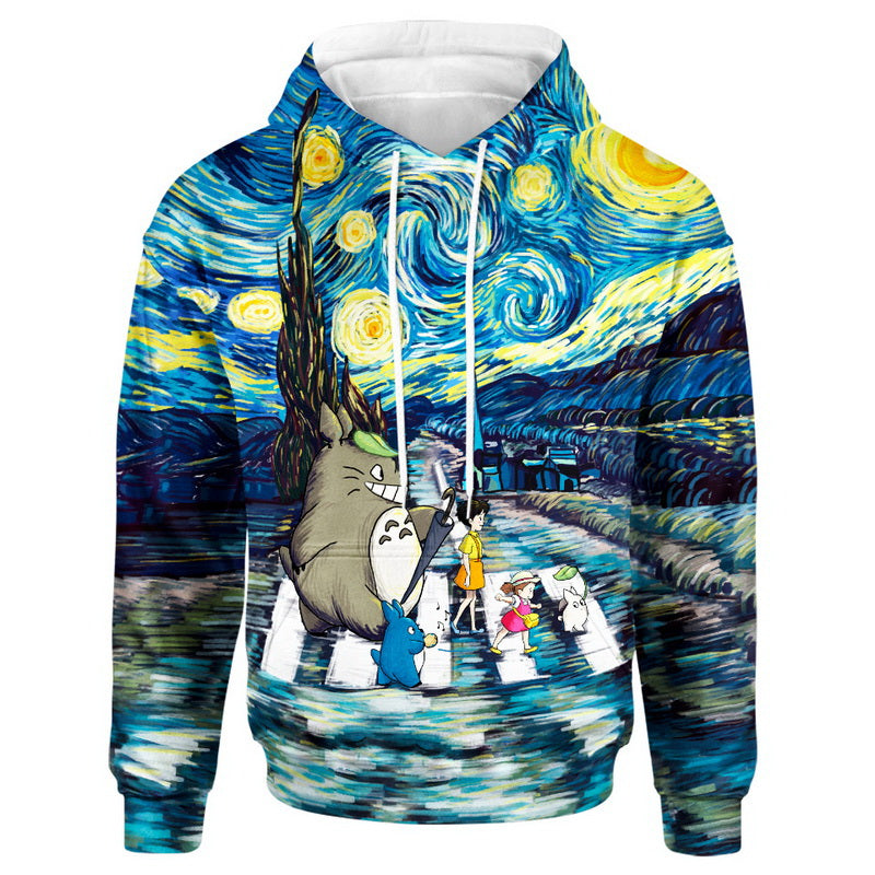Totoro Starry Night Hoodie / T-Shirt
