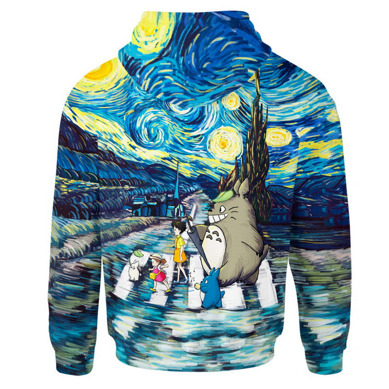 Totoro Starry Night Hoodie / T-Shirt