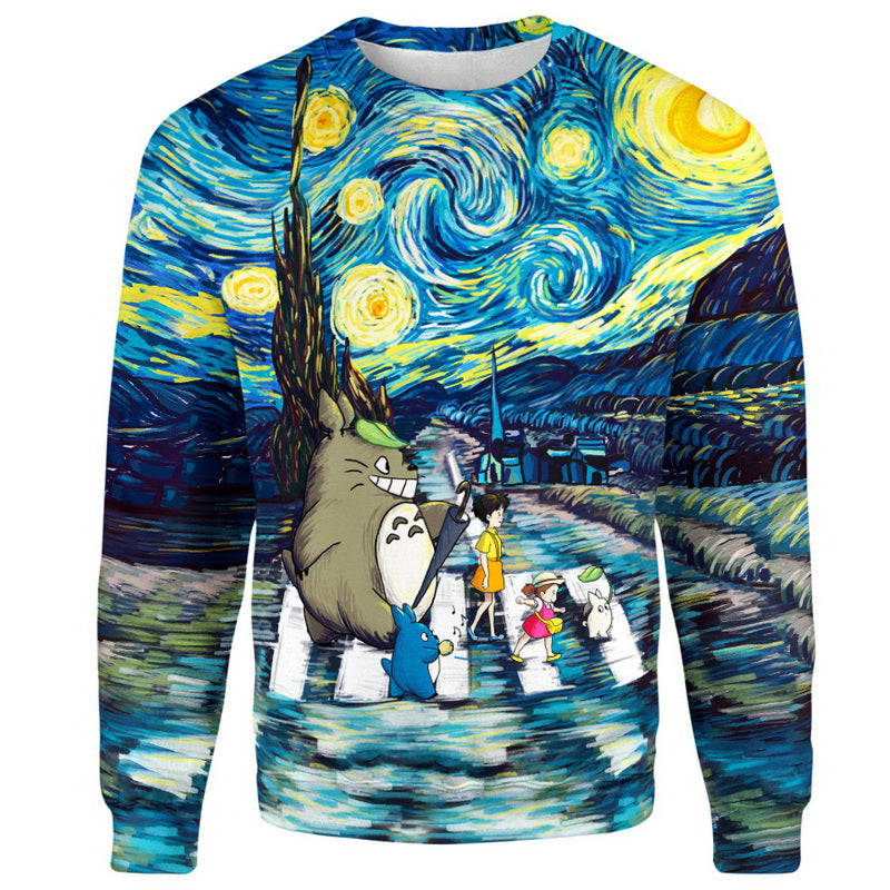 Totoro Starry Night Hoodie / T-Shirt