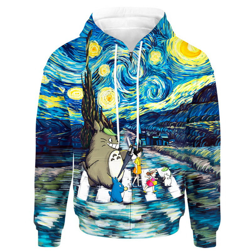Totoro Starry Night Hoodie / T-Shirt