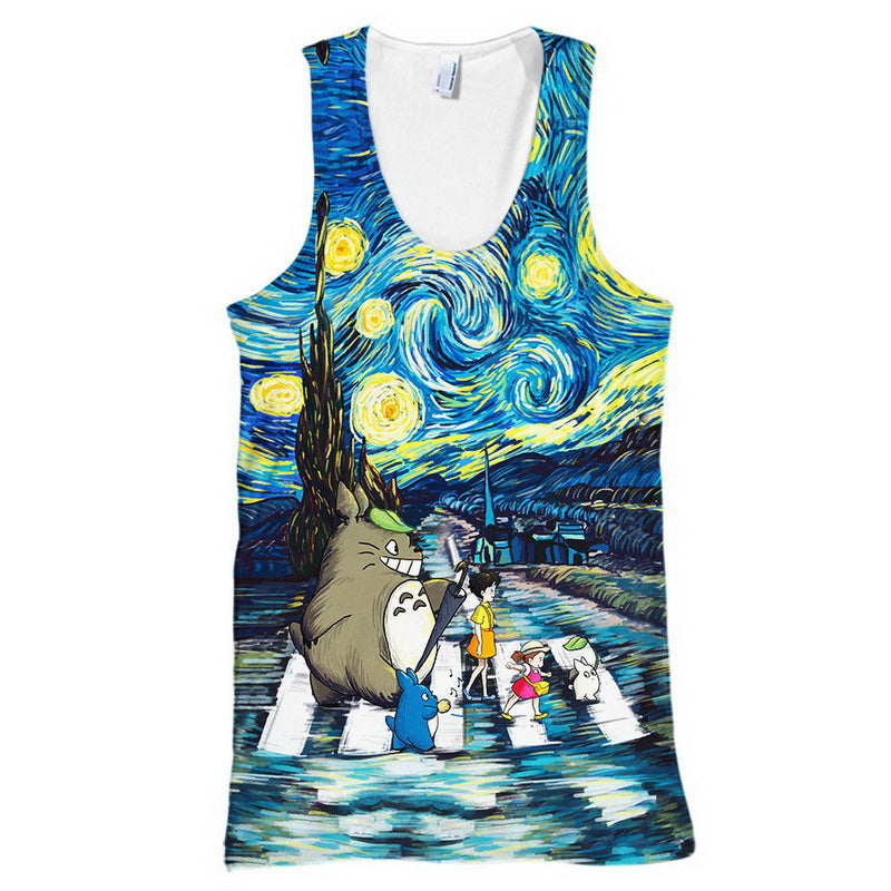 Totoro Starry Night Hoodie / T-Shirt