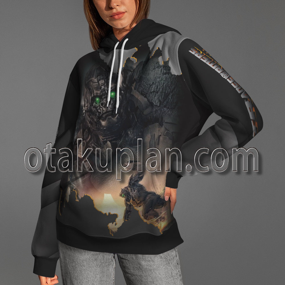 Transformers Rise Of The Optimus Prime Beasts Captains Chimpanzee Metal Lines Hoodie