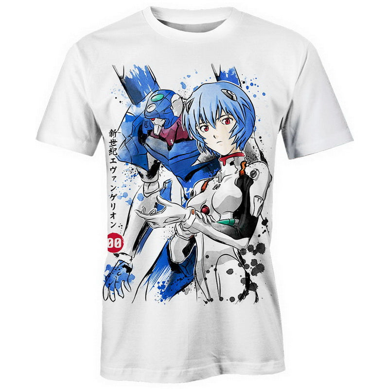Unit 00 And Rei Ayanami Hoodie / T-Shirt