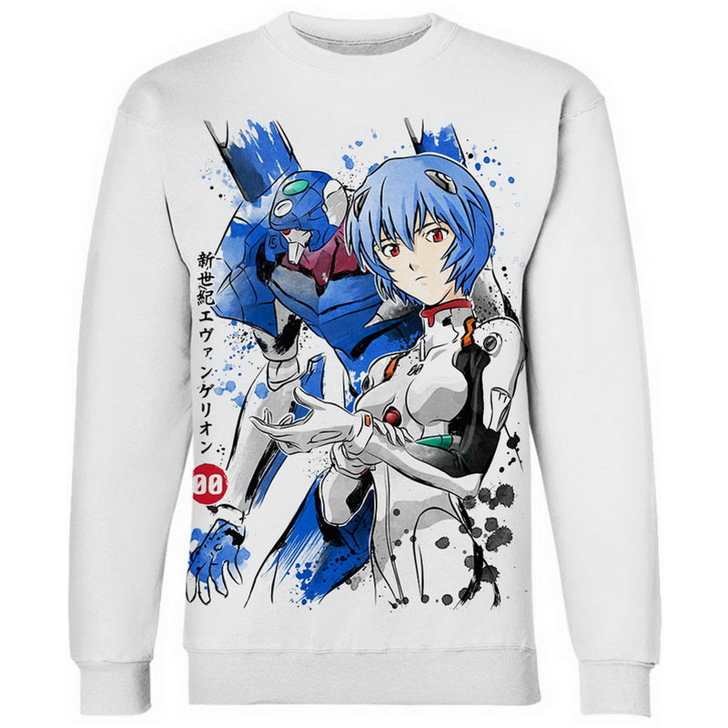 Unit 00 And Rei Ayanami Hoodie / T-Shirt