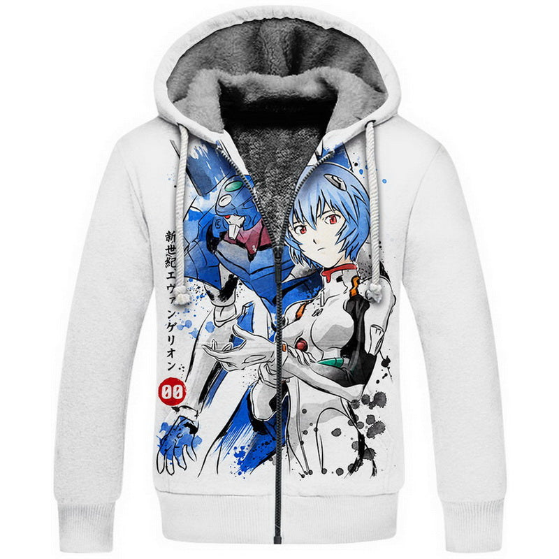 Unit 00 And Rei Ayanami Hoodie / T-Shirt
