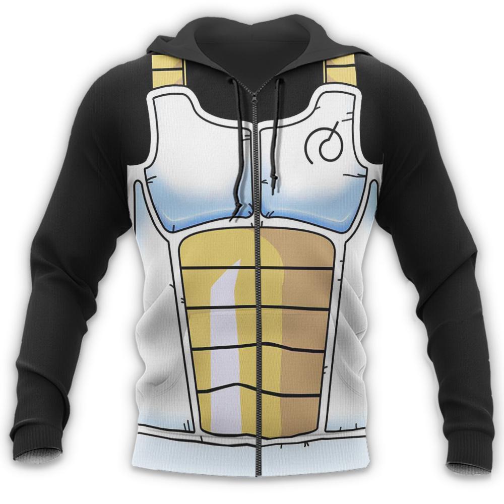 Vegeta Saiyan Battle Armor Dragon Ball Apparel Hoodie Shirts