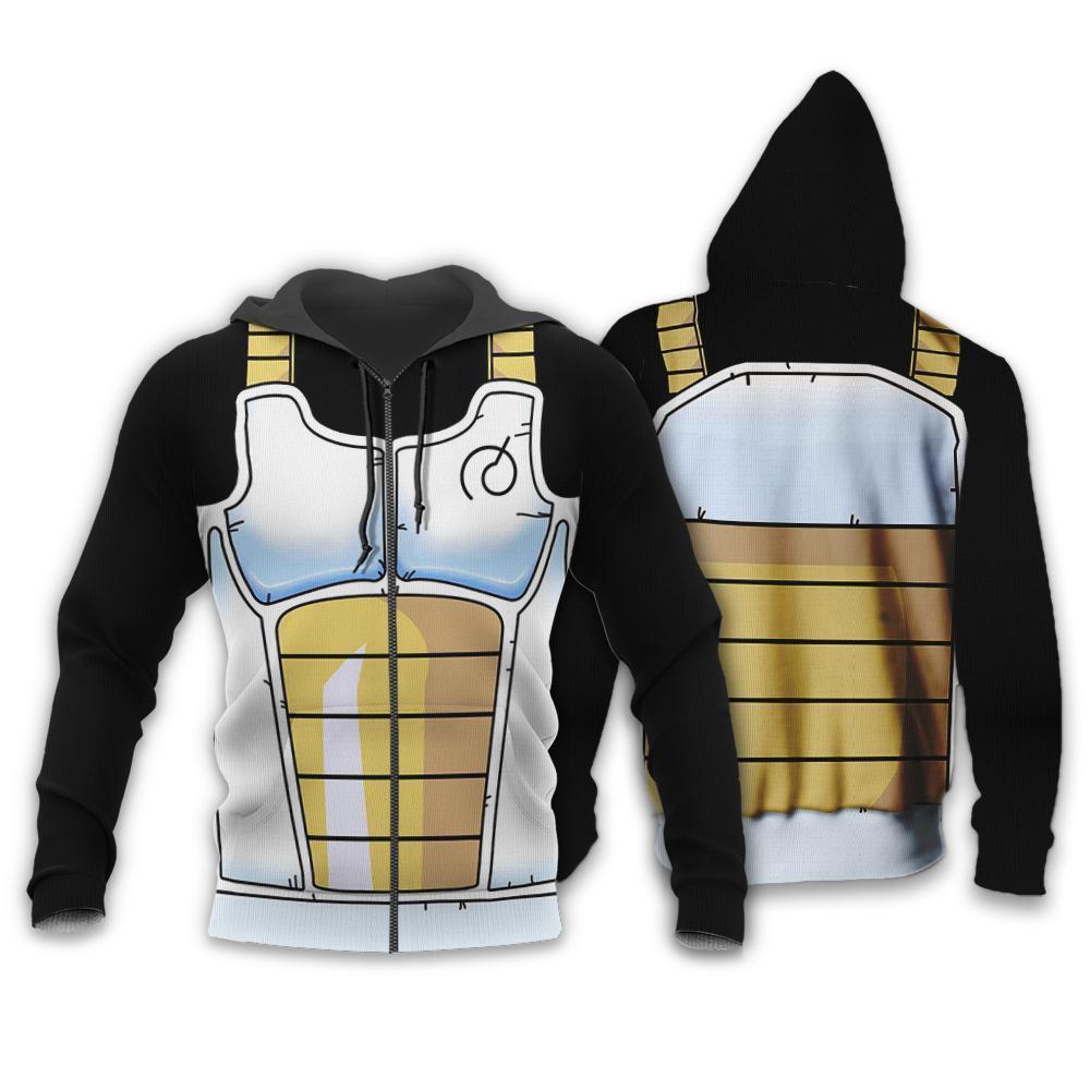 Vegeta Saiyan Battle Armor Dragon Ball Apparel Hoodie Shirts