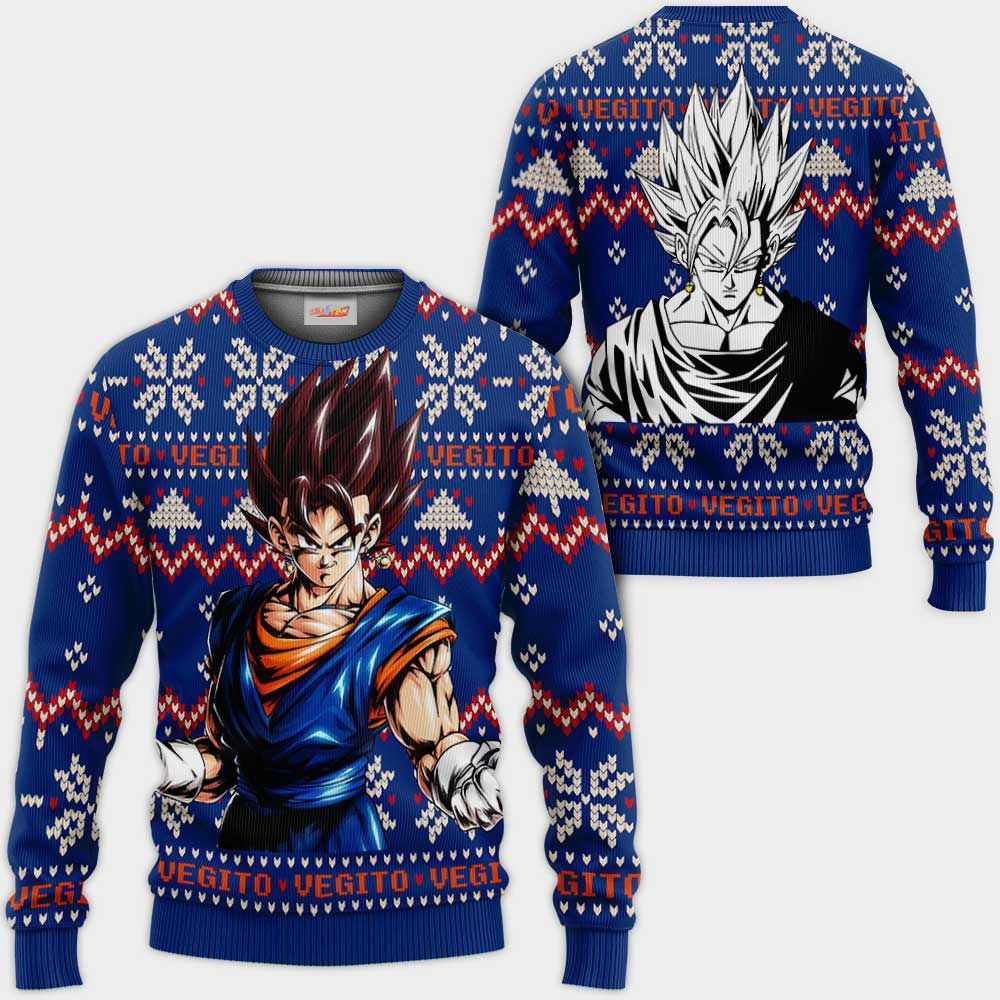 Vegito Ugly Christmas Sweater Dragon Ball Hoodie Shirt