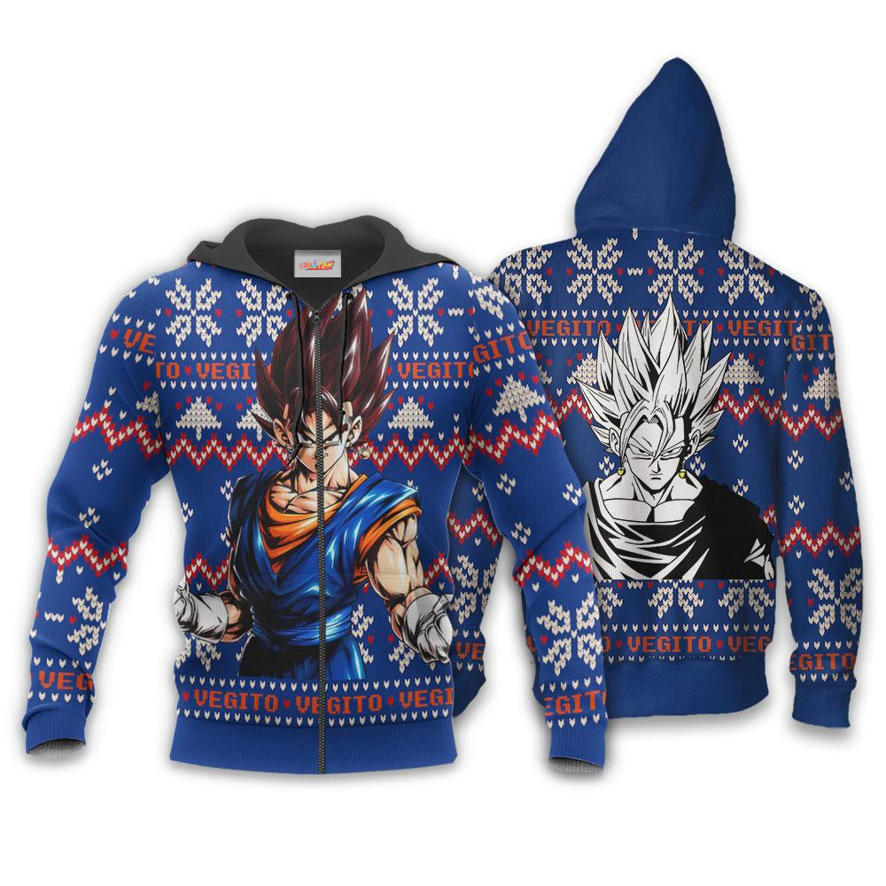 Vegito Ugly Christmas Sweater Dragon Ball Hoodie Shirt