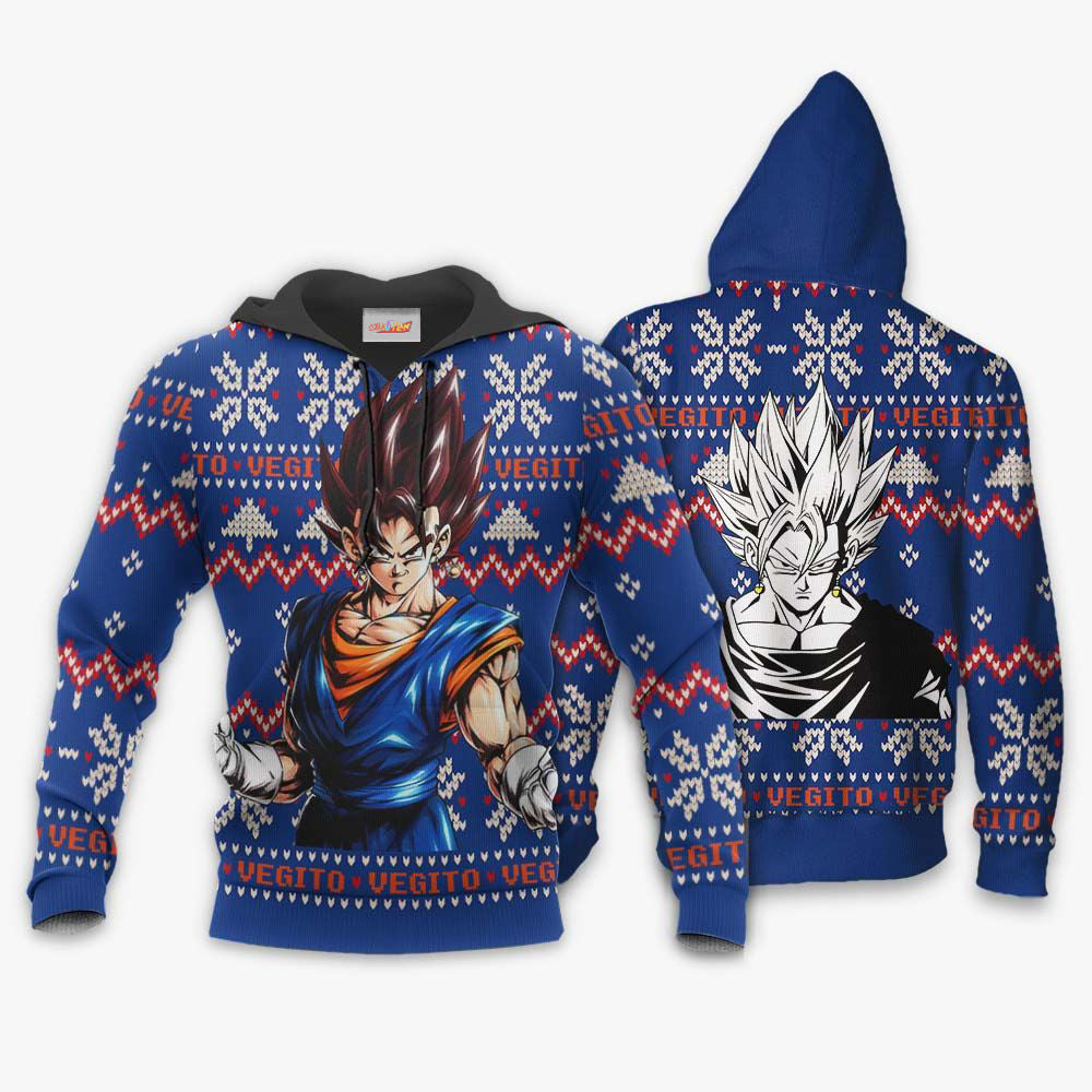 Vegito Ugly Christmas Sweater Dragon Ball Hoodie Shirt