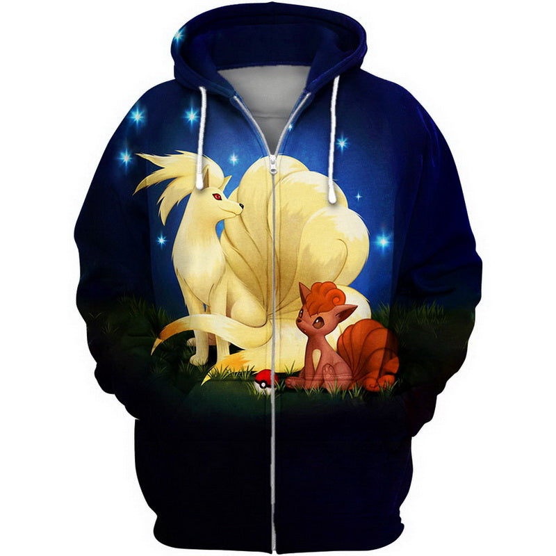 Vulpix and Ninetales Hoodie / T-Shirt