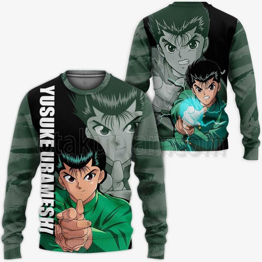 Yusuke Urameshi Hoodie Custom Anime