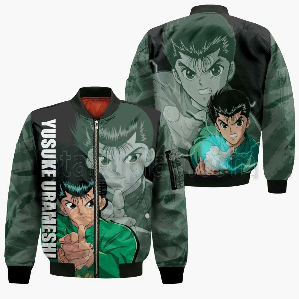 Yusuke Urameshi Hoodie Custom Anime