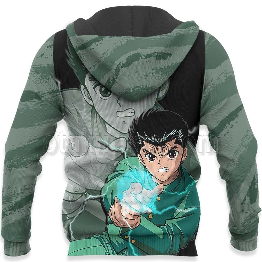 Yusuke Urameshi Hoodie Custom Anime