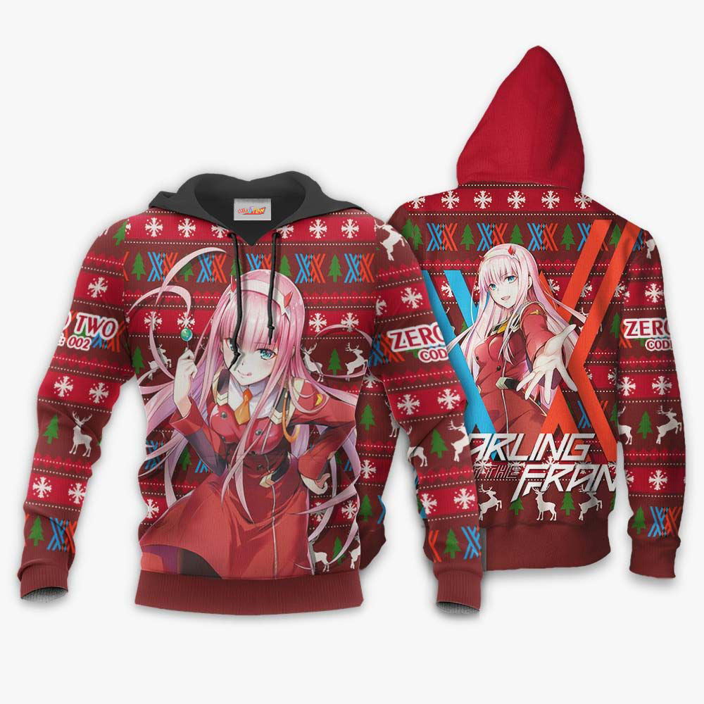 Zero Two Code Ugly Christmas Sweater Darling In The Franxx Hoodie Shirt