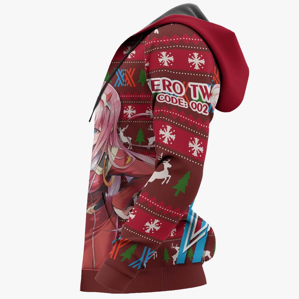 Zero Two Code Ugly Christmas Sweater Darling In The Franxx Hoodie Shirt